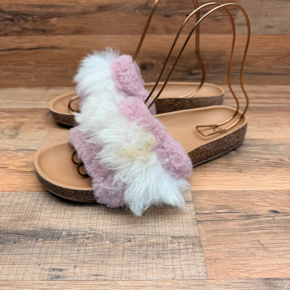 Ugg Diane size 8.5 Wisp Pink Dawn Toscana Fluffie Slide Slipper